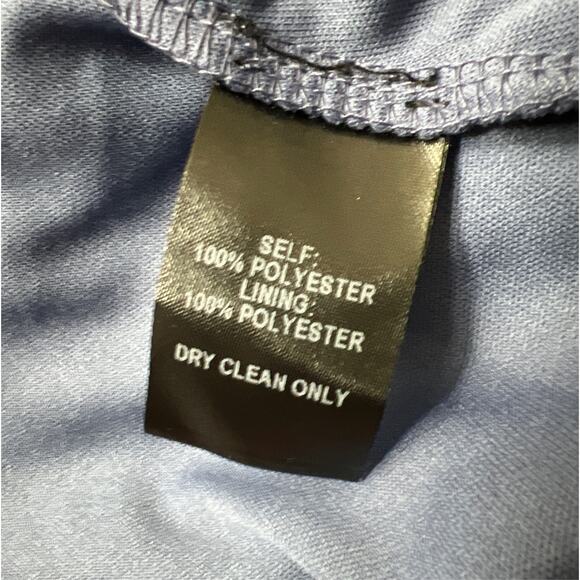 Lulus First Comes Love Denim Blue Backless Keyhole Cutout Maxi Dress Size M - Picture 9 of 11